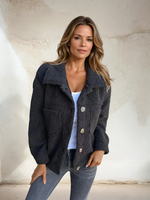 Tessa™ | Cozy Button-Up Fleece Jacket davin luxe
