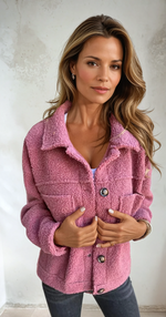 Tessa™ | Cozy Button-Up Fleece Jacket davin luxe