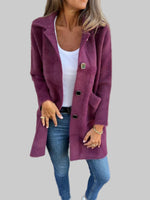 MARCE | Casual Single-Breasted Thick Coat with Lapels Davin luxe