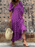 Bohemian Printed Maxi Dress Davin Luxe