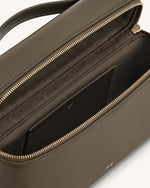 Thea Top Handle Bag - Dark Olive davin luxe