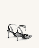 Haidi Artificial Crystal Pumps - Black Davin Luxe