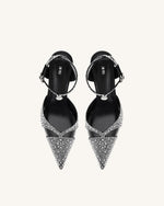 Haidi Artificial Crystal Pumps - Black Davin Luxe