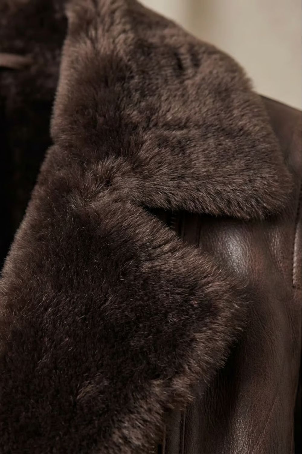 Ravella Shearling Luxe Leather Jacket