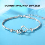 Mother & Daughter Hearts Bracelet - Attracting The Eyes And Pairing Hearts | Low Stock - Perfect Jewellery Gifts