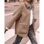 Cozy Button-Up Coat Davin lUXE