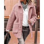 Cozy Button-Up Coat Davin lUXE