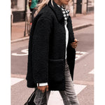 Cozy Button-Up Coat Davin lUXE