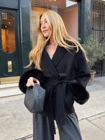 Grace Faux Fur Coat Davin luxe