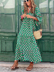 Bohemian Printed Maxi Dress Davin Luxe