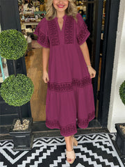D-Luxe- Elegant Boho Dress