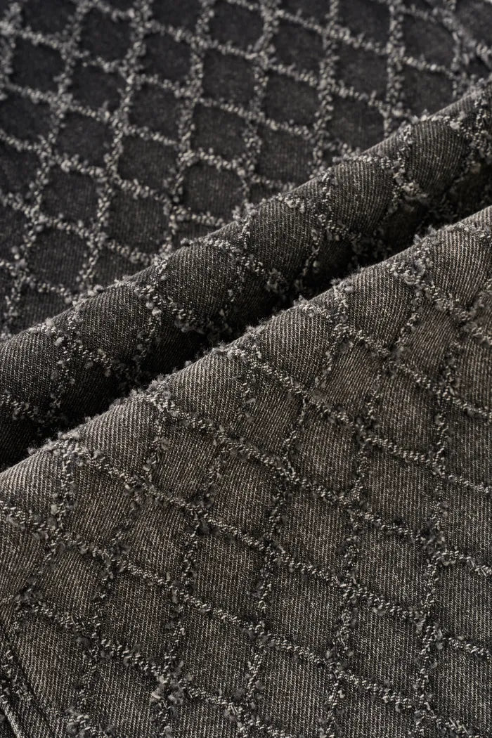 Natalie Gradient Straight Jeans in Crochet Denim Davin Luxe