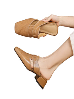 Andie Genuine Leather Mules