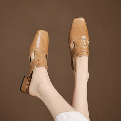 Andie Genuine Leather Mules