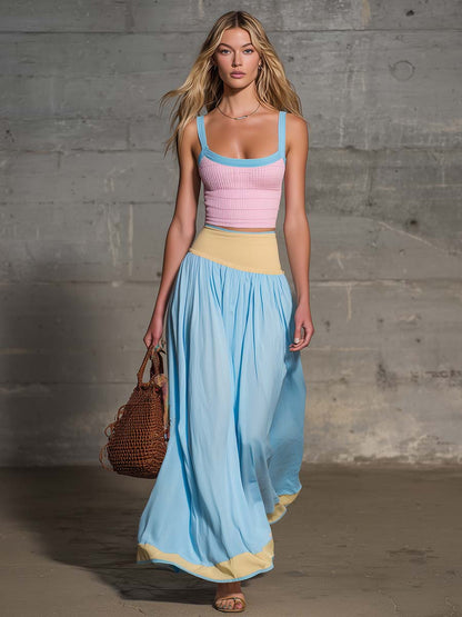 Capri Coast Maxi Skirt Set
