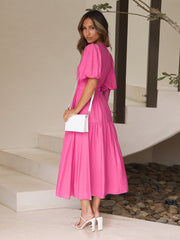 Dress with Puff Sleeves