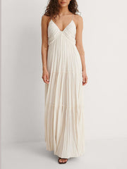 Pleated Maxi Dress
