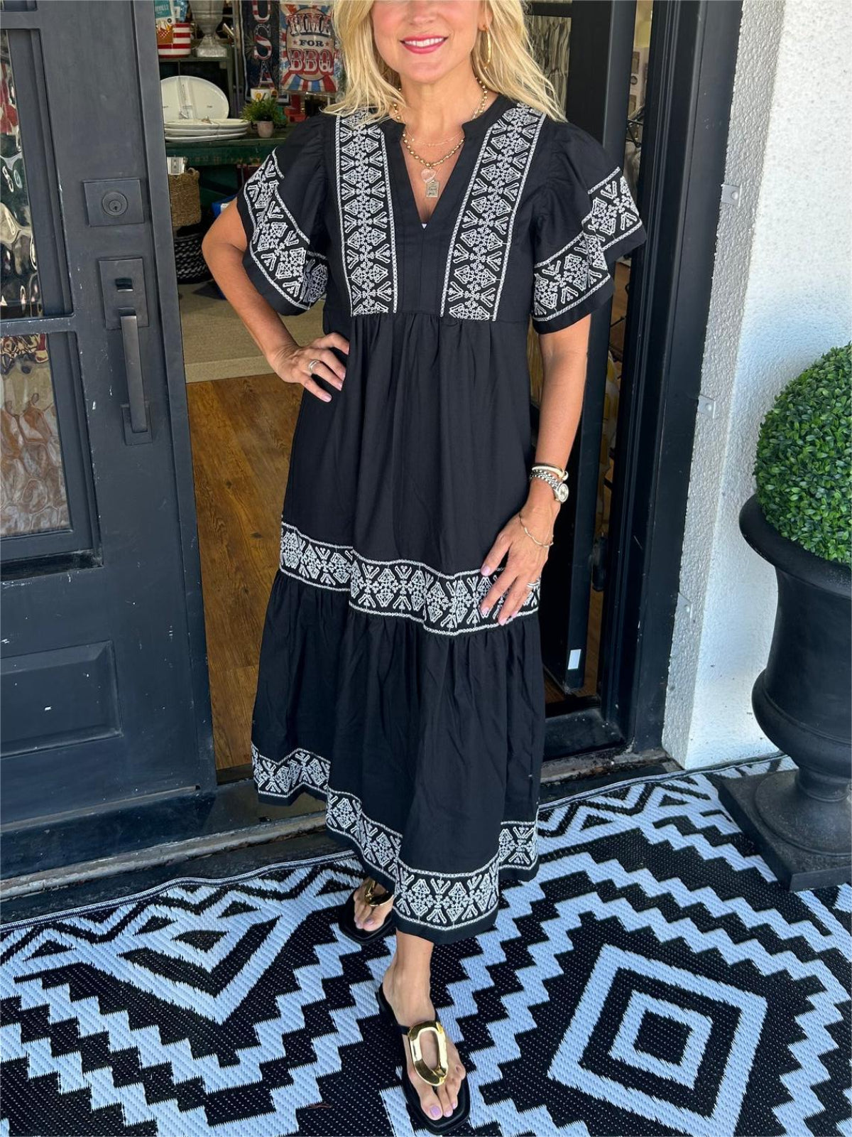 D-Luxe- Elegant Boho Dress