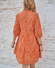 Zanzea Serene Hollow-Out Holiday Dress