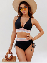 High-Waisted Bikini Set with Tummy Control