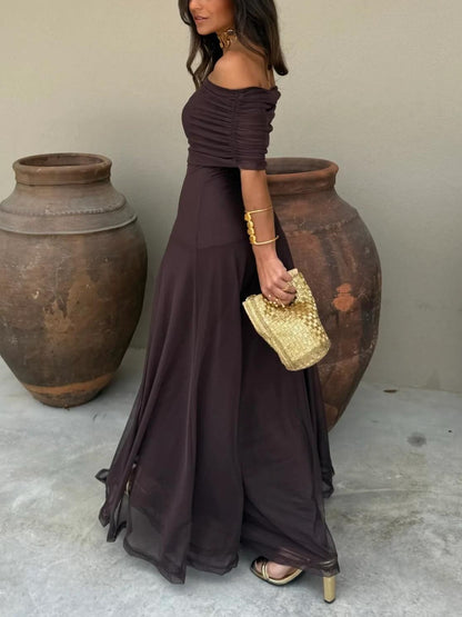 Toledo Elegant One-Shoulder Dress