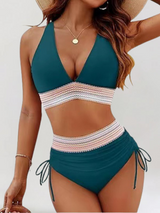 High-Waisted Bikini Set with Tummy Control