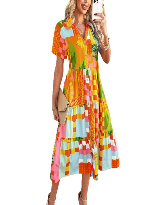 Holiday Harmony Geo Dress