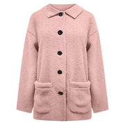 Cozy Button-Up Coat Davin lUXE