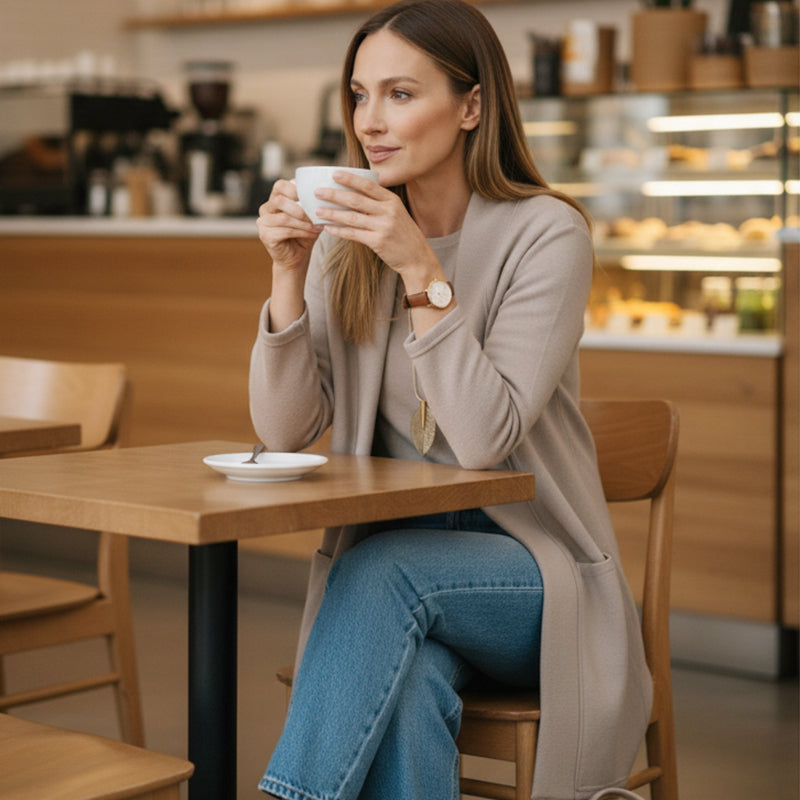 Elegant Three-Piece Knit Co-Ord