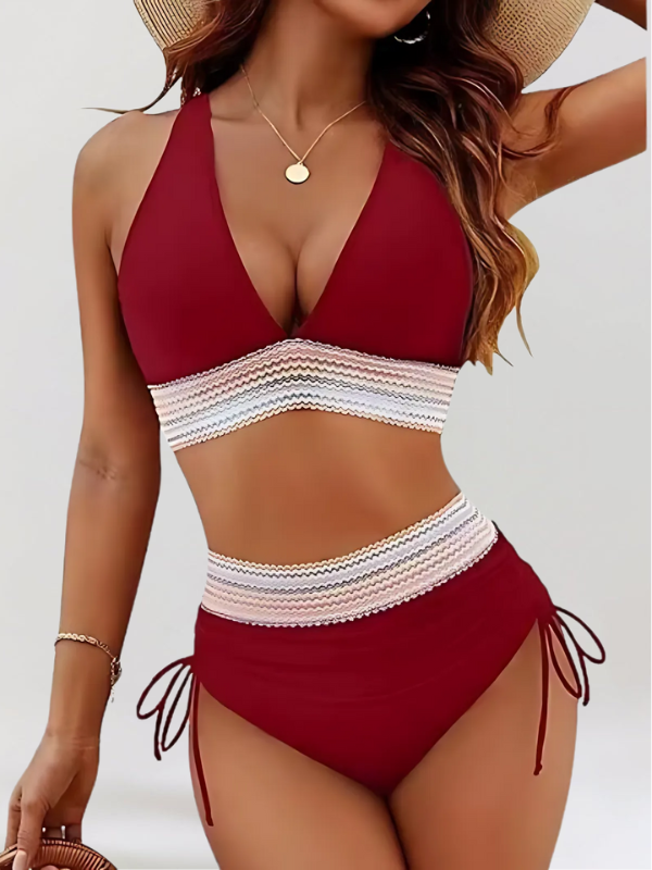 High-Waisted Bikini Set with Tummy Control My Store