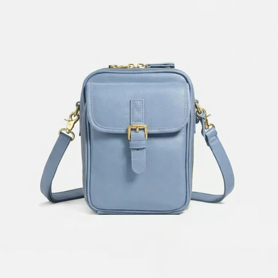 Leather-Look Crossbody Handbag
