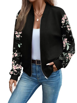 Kessia™ The Blooming Bomber Jacket Davin lUXE