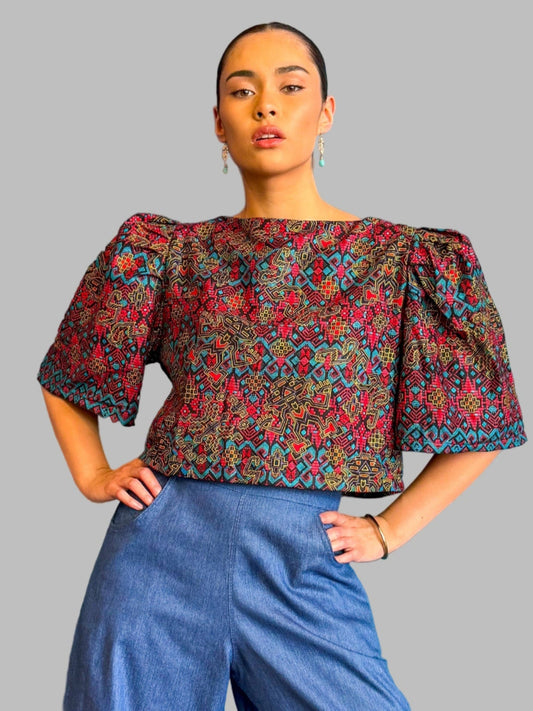 Maria Cotton Batik Top My Store