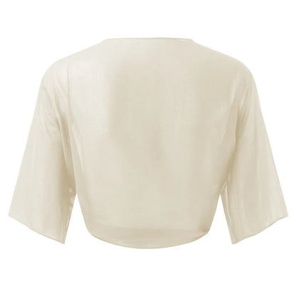 BreezeLite Tie-Front Chiffon Shrug