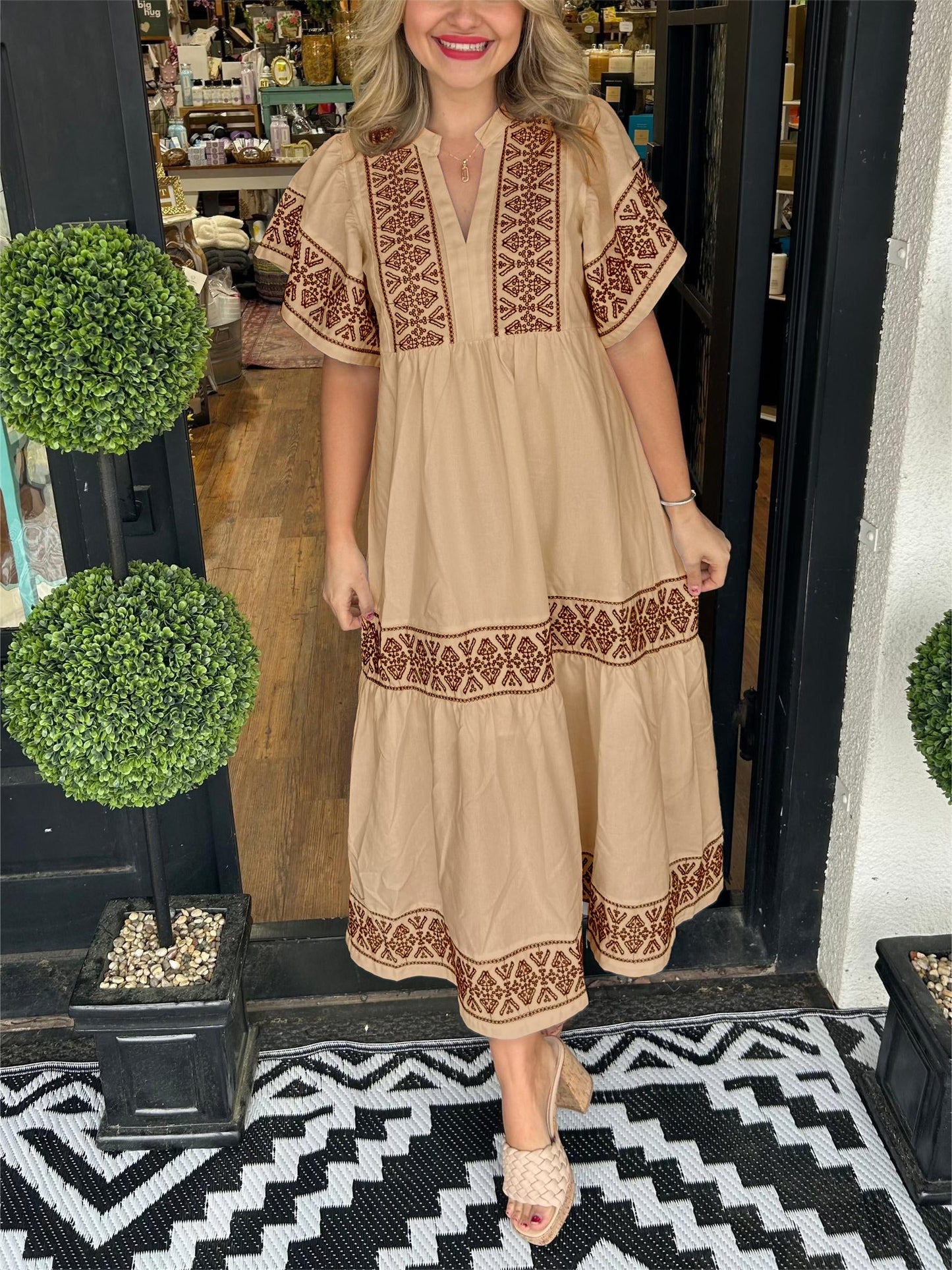 D-Luxe- Elegant Boho Dress