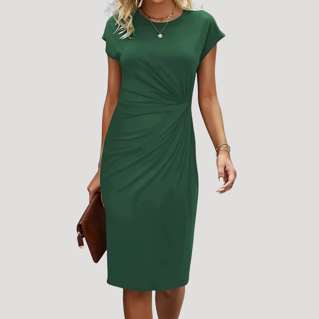 Amara™ Ruched Midi Dress