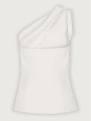 Dione™ One-Shoulder Button Detail Top My Store