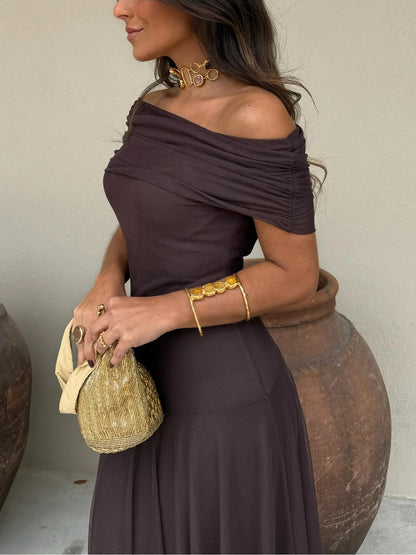 Toledo Elegant One-Shoulder Dress