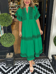 D-Luxe- Elegant Boho Dress