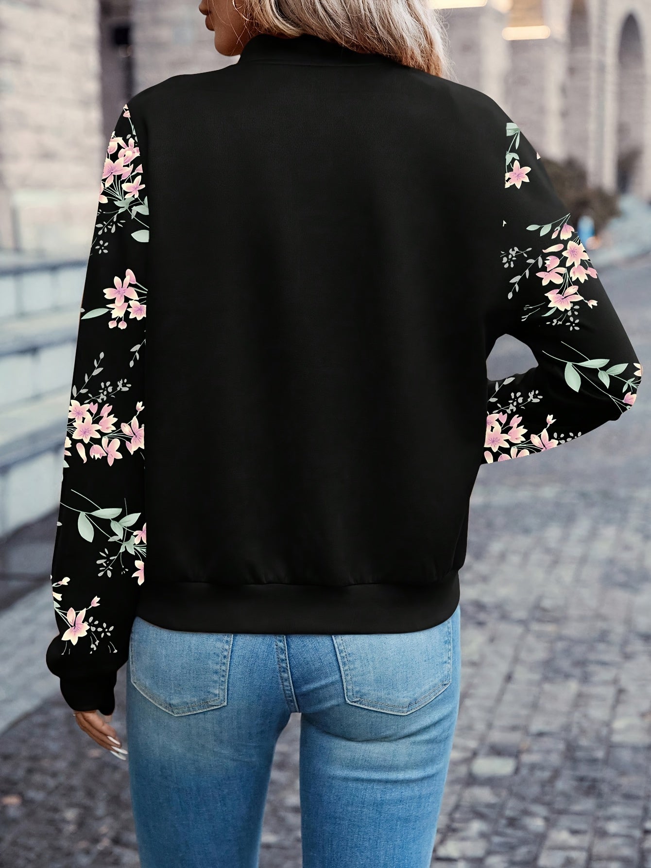 Kessia™ The Blooming Bomber Jacket Davin lUXE