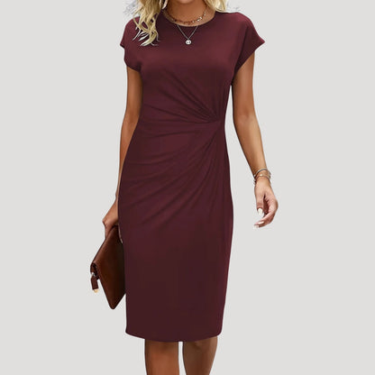 Amara™ Ruched Midi Dress