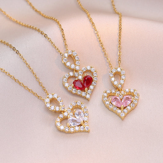 Crystal Heart Luxe Necklace
