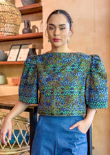 Maria Cotton Batik Top