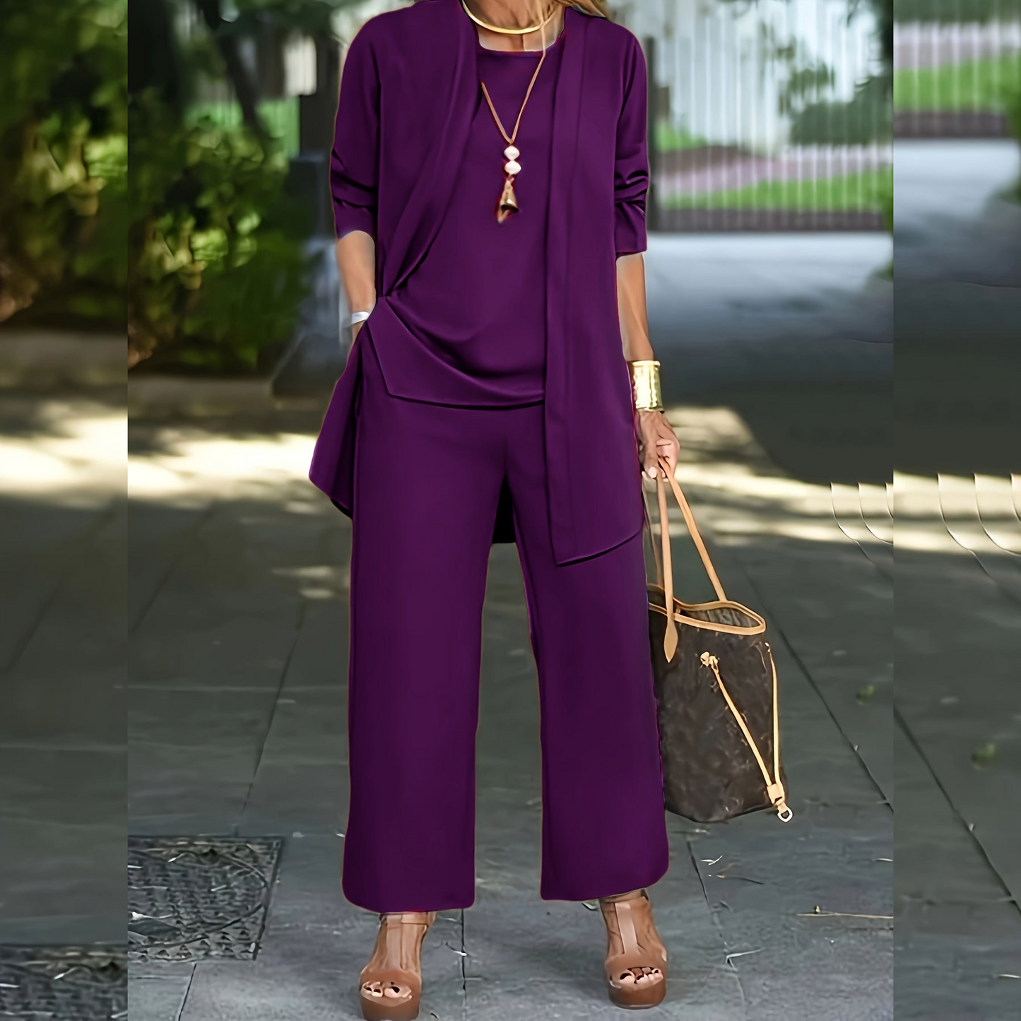 Stylish Chic Three Piece Set