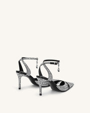 Haidi Artificial Crystal Pumps - Black Davin Luxe