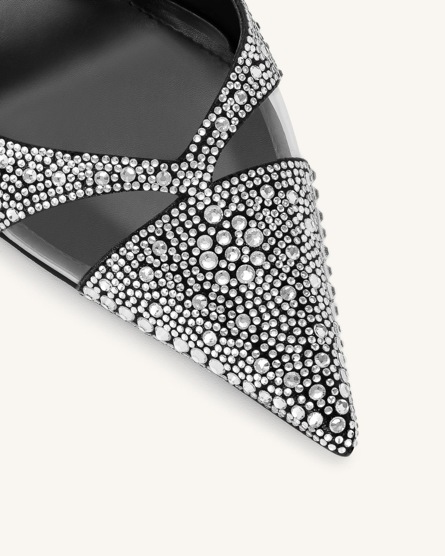 Haidi Artificial Crystal Pumps - Black Davin Luxe