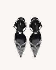 Haidi Artificial Crystal Pumps - Black Davin Luxe