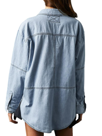 Davin™ Denim V-Neck Shirt