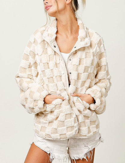 Davin™ Plaid Sherpa Jacket