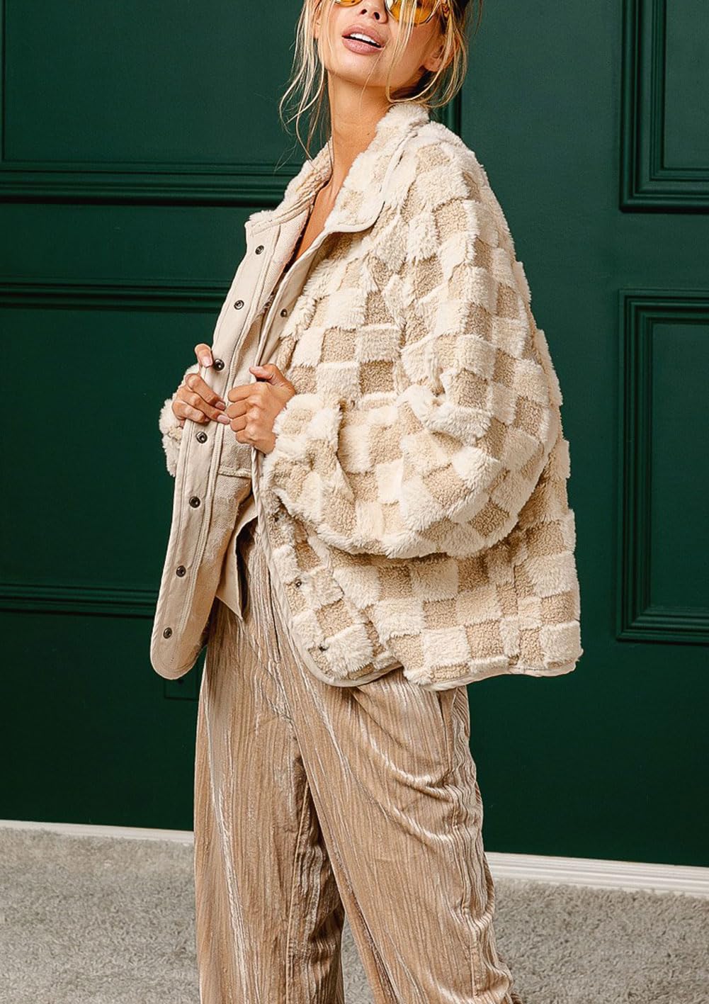 Davin™ Plaid Sherpa Jacket